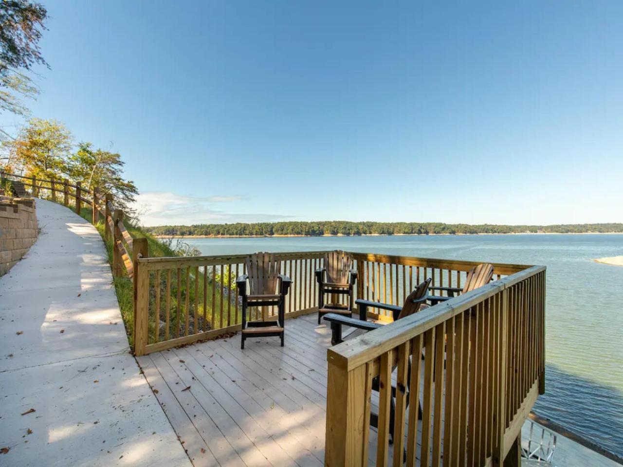 Best Views Lake Front Waters Edge Villa Dandridge Exterior photo